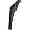Ekena Millwork Damon Wrought Iron Bracket, (Single center brace), Antiqued Silver 1 1/2"W x 5 1/2"D x 8"H BKTM01X05X08SDAASV - alternate 1
